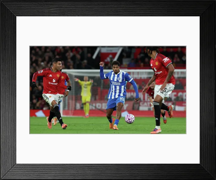 Framed Print : Manchester United v Brighton and Hove Albion Premier League 25OCT25 Framed Print : Manchester United v Brighton and Hove Albion Premier League 25OCT25