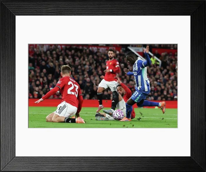 Framed Print : Manchester United v Brighton and Hove Albion Premier League 25OCT25 Framed Print : Manchester United v Brighton and Hove Albion Premier League 25OCT25