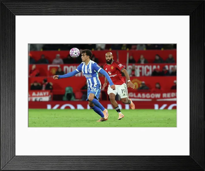 Framed Print : Manchester United v Brighton and Hove Albion Premier League 25OCT25 Framed Print : Manchester United v Brighton and Hove Albion Premier League 25OCT25