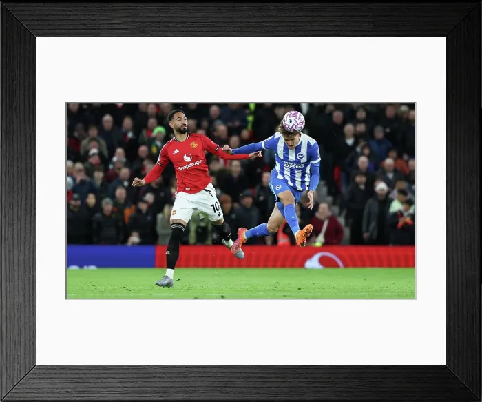 Framed Print : Manchester United v Brighton and Hove Albion Premier League 25OCT25 Framed Print : Manchester United v Brighton and Hove Albion Premier League 25OCT25