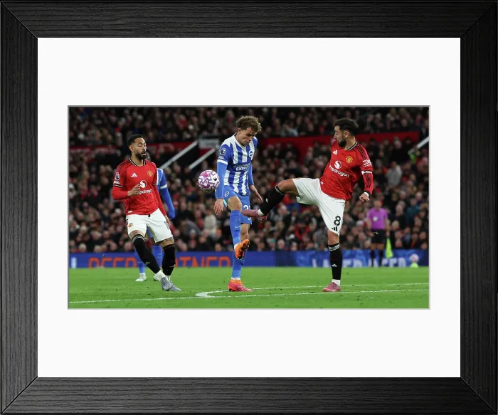 Framed Print : Manchester United v Brighton and Hove Albion Premier League 25OCT25 Framed Print : Manchester United v Brighton and Hove Albion Premier League 25OCT25