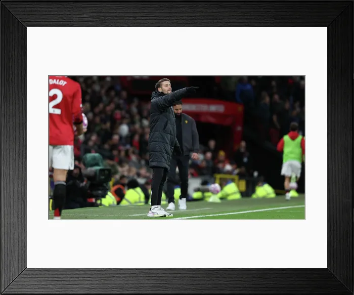 Framed Print : Manchester United v Brighton and Hove Albion Premier League 25OCT25 Framed Print : Manchester United v Brighton and Hove Albion Premier League 25OCT25