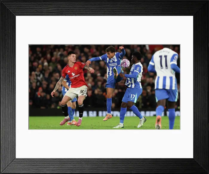 Framed Print : Manchester United v Brighton and Hove Albion Premier League 25OCT25 Framed Print : Manchester United v Brighton and Hove Albion Premier League 25OCT25