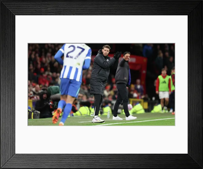 Framed Print : Manchester United v Brighton and Hove Albion Premier League 25OCT25 Framed Print : Manchester United v Brighton and Hove Albion Premier League 25OCT25