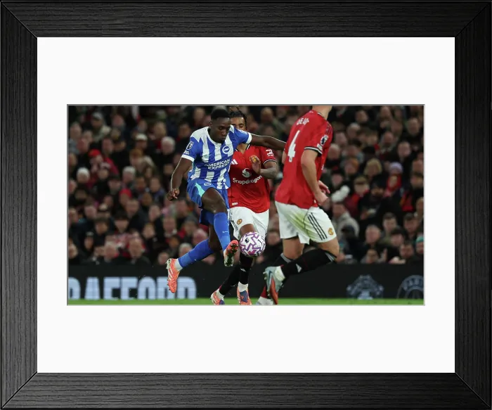 Framed Print : Manchester United v Brighton and Hove Albion Premier League 25OCT25 Framed Print : Manchester United v Brighton and Hove Albion Premier League 25OCT25