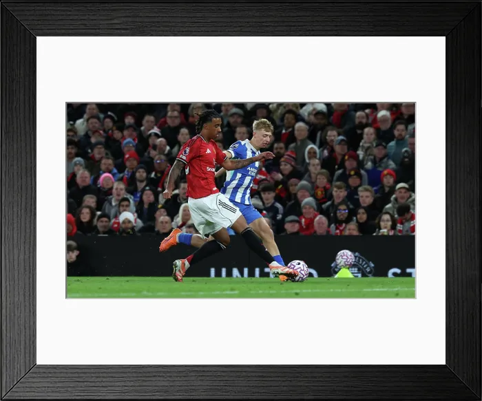 Framed Print : Manchester United v Brighton and Hove Albion Premier League 25OCT25 Framed Print : Manchester United v Brighton and Hove Albion Premier League 25OCT25