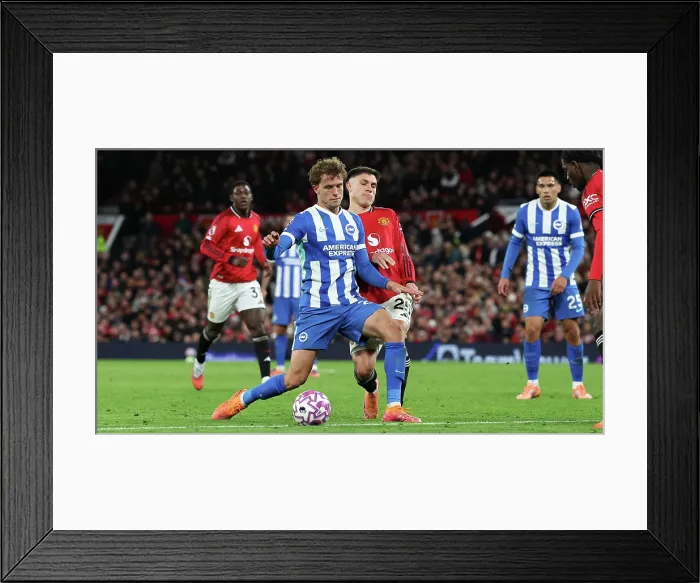 Framed Print : Manchester United v Brighton and Hove Albion Premier League 25OCT25 Framed Print : Manchester United v Brighton and Hove Albion Premier League 25OCT25