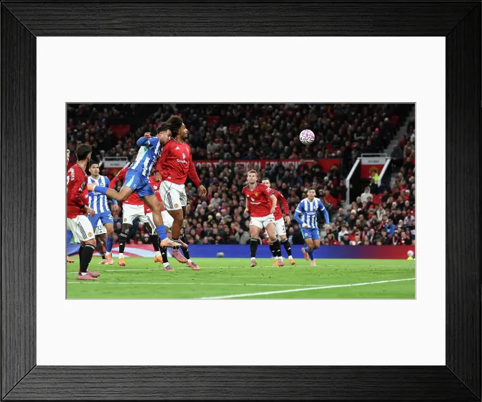 Framed Print : Manchester United v Brighton and Hove Albion Premier League 25OCT25 Framed Print : Manchester United v Brighton and Hove Albion Premier League 25OCT25