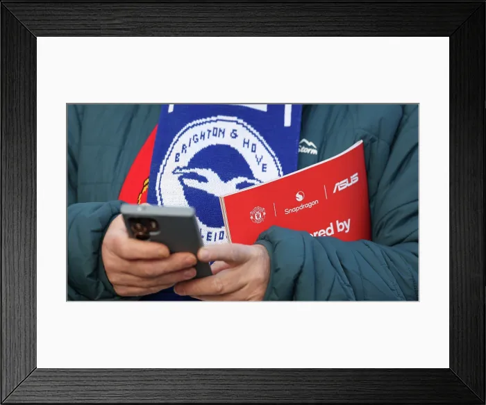 Framed Print : Manchester United v Brighton and Hove Albion Premier League 25OCT25 Framed Print : Manchester United v Brighton and Hove Albion Premier League 25OCT25