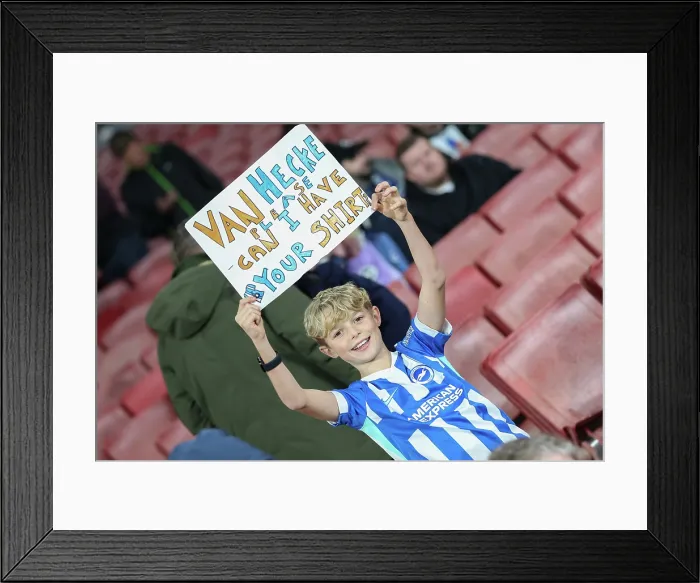 Framed Print : Arsenal v Brighton and Hove Albion Carabao Cup 29OCT25