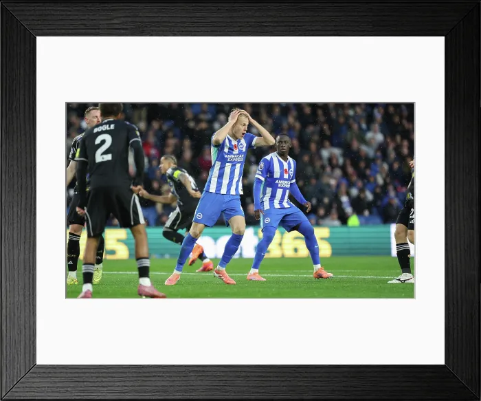 Framed Print : Brighton and Hove Albion v Leeds United Premier League 01NOV25 Framed Print : Brighton and Hove Albion v Leeds United Premier League 01NOV25