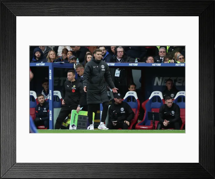 Framed Print : Crystal Palace v Brighton and Hove Albion Premier League 09NOV25 Framed Print : Crystal Palace v Brighton and Hove Albion Premier League 09NOV25