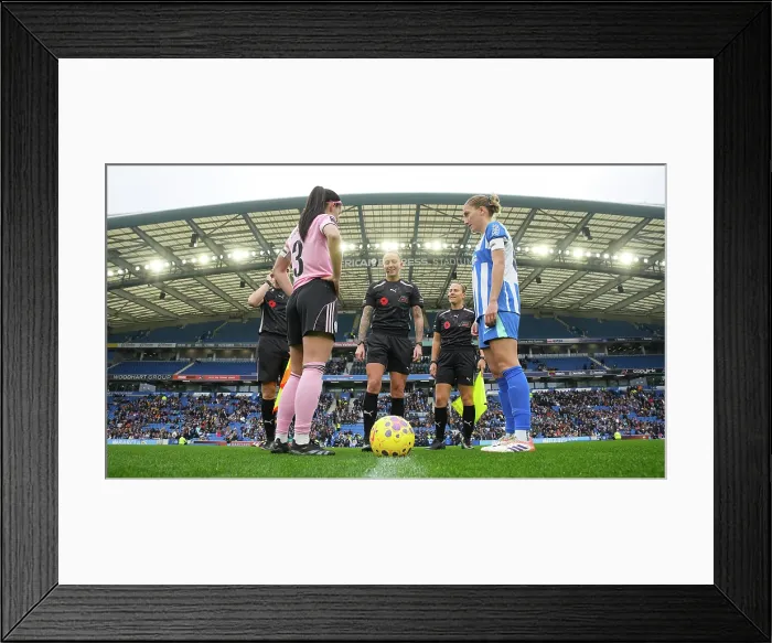 Framed Print : Brighton and Hove Albion Women v Leicester City Women Women's Super League 16NOV25