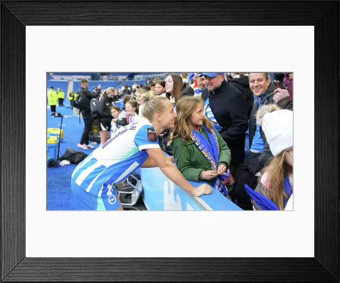Framed Print : Brighton and Hove Albion Women v Leicester City Women Women's Super League 16NOV25 Framed Print : Brighton and Hove Albion Women v Leicester City Women Women's Super League 16NOV25