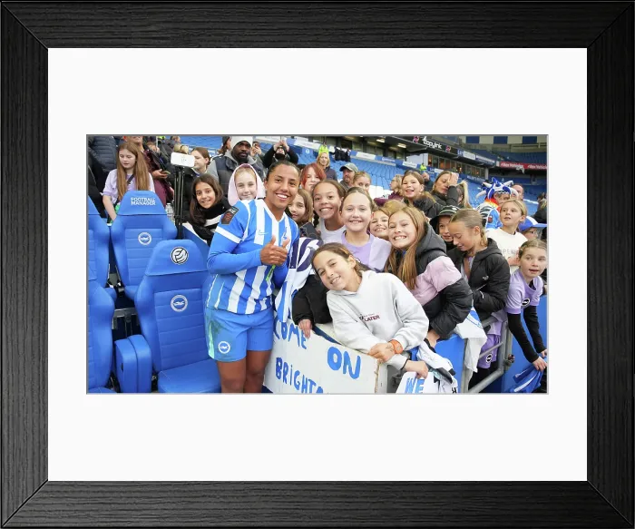 Framed Print : Brighton and Hove Albion Women v Leicester City Women Women's Super League 16NOV25 Framed Print : Brighton and Hove Albion Women v Leicester City Women Women's Super League 16NOV25