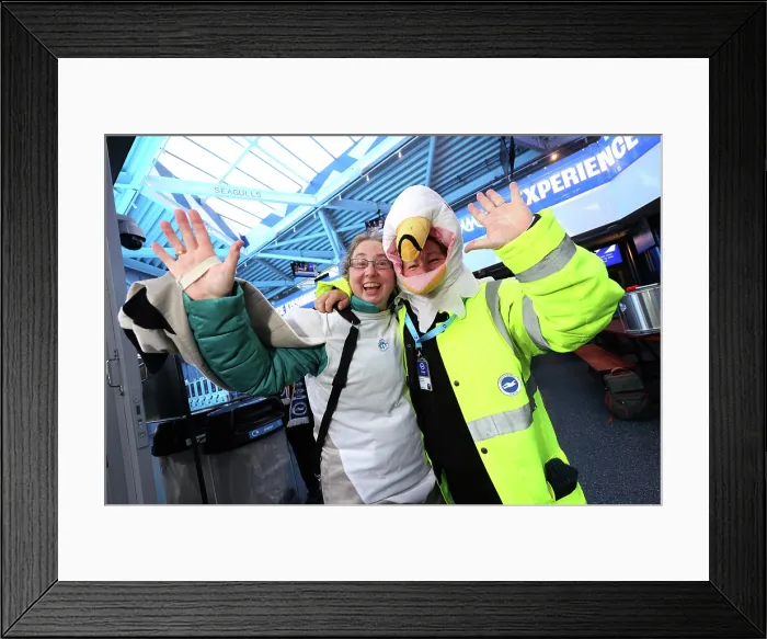 Framed Print : Brighton and Hove Albion Women v Leicester City Women Women's Super League 16NOV25 Brighton and Hove Albion Women v Leicester City Women Women's Super League 16NOV25