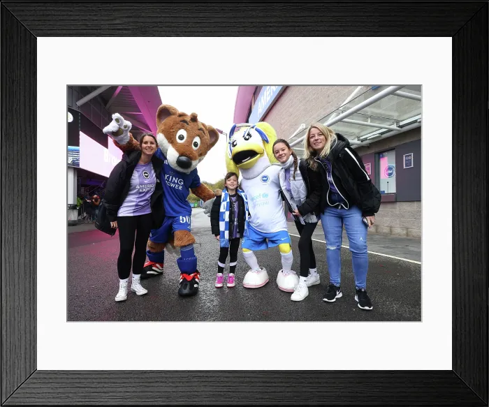 Framed Print : Brighton and Hove Albion Women v Leicester City Women Women's Super League 16NOV25 Brighton and Hove Albion Women v Leicester City Women Women's Super League 16NOV25