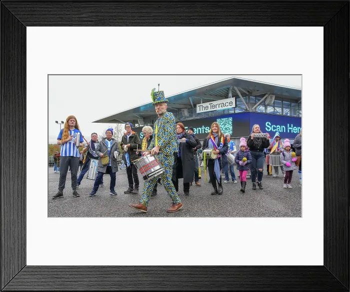 Framed Print : Brighton and Hove Albion Women vs Leicester City Women FANS 16NOV25 004 Framed Print : Brighton and Hove Albion Women vs Leicester City Women FANS 16NOV25 004