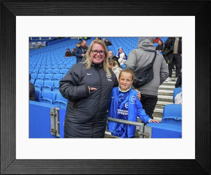 Framed Print : Brighton and Hove Albion Women v Leicester City Women Women's Super League 16NOV25 Framed Print : Brighton and Hove Albion Women v Leicester City Women Women's Super League 16NOV25