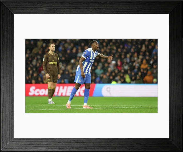 Framed Print : Brighton and Hove Albion v Brentford Premier League 22NOV25 Framed Print : Brighton and Hove Albion v Brentford Premier League 22NOV25