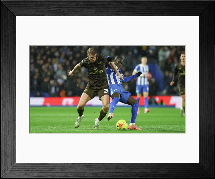 Framed Print : Brighton and Hove Albion v Brentford Premier League 22NOV25 Framed Print : Brighton and Hove Albion v Brentford Premier League 22NOV25