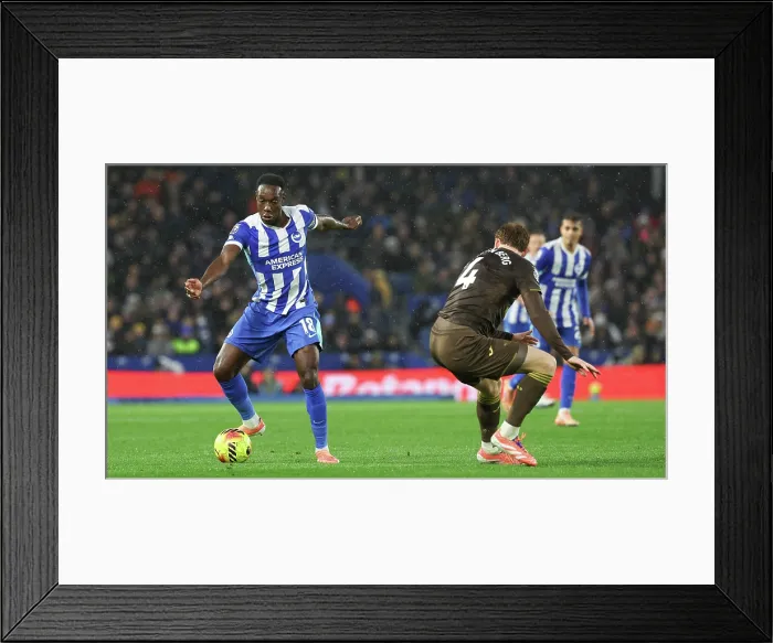 Framed Print : Brighton and Hove Albion v Brentford Premier League 22NOV25 Framed Print : Brighton and Hove Albion v Brentford Premier League 22NOV25