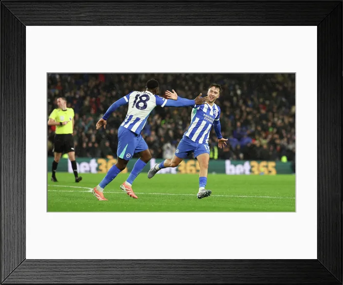 Framed Print : Brighton and Hove Albion v Brentford Premier League 22NOV25 Framed Print : Brighton and Hove Albion v Brentford Premier League 22NOV25