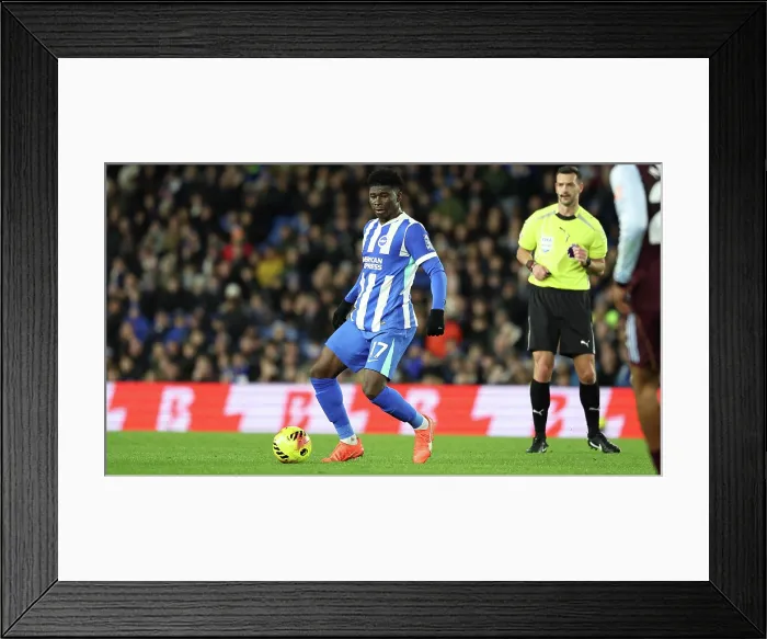 Framed Print : Brighton and Hove Albion v Aston Villa Premier League 03DEC25