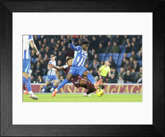 Framed Print : Brighton and Hove Albion v Aston Villa Premier League 03DEC25