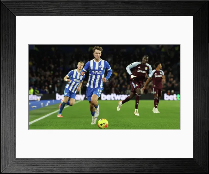 Framed Print : Brighton and Hove Albion v Aston Villa Premier League 03DEC25 Framed Print : Brighton and Hove Albion v Aston Villa Premier League 03DEC25