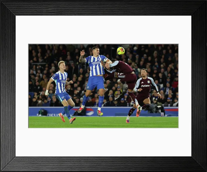 Framed Print : Brighton and Hove Albion v Aston Villa Premier League 03DEC25 Framed Print : Brighton and Hove Albion v Aston Villa Premier League 03DEC25
