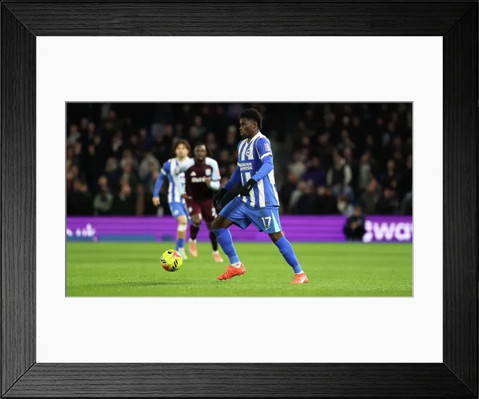 Framed Print : Brighton and Hove Albion v Aston Villa Premier League 03DEC25