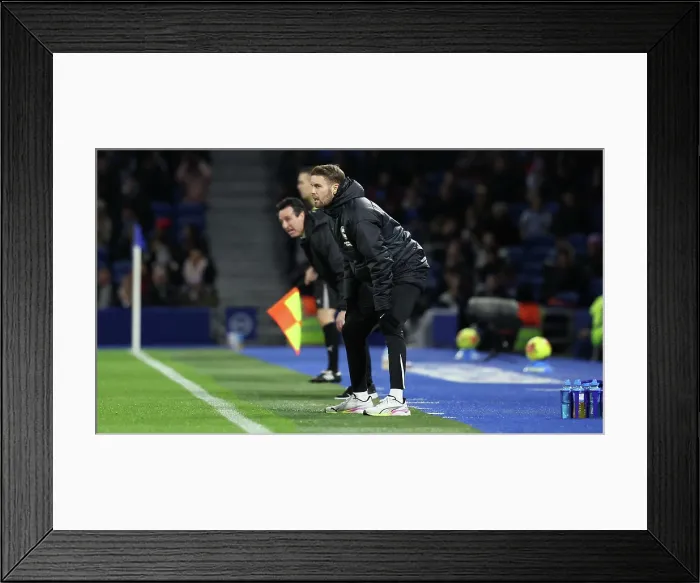 Framed Print : Brighton and Hove Albion v Aston Villa Premier League 03DEC25 Framed Print : Brighton and Hove Albion v Aston Villa Premier League 03DEC25