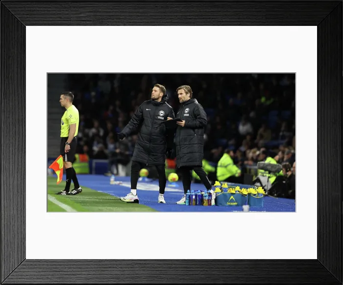 Framed Print : Brighton and Hove Albion v Aston Villa Premier League 03DEC25 Framed Print : Brighton and Hove Albion v Aston Villa Premier League 03DEC25