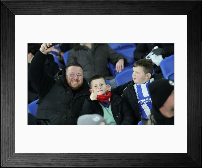 Framed Print : Brighton and Hove Albion v Aston Villa Premier League 03DEC25 Framed Print : Brighton and Hove Albion v Aston Villa Premier League 03DEC25