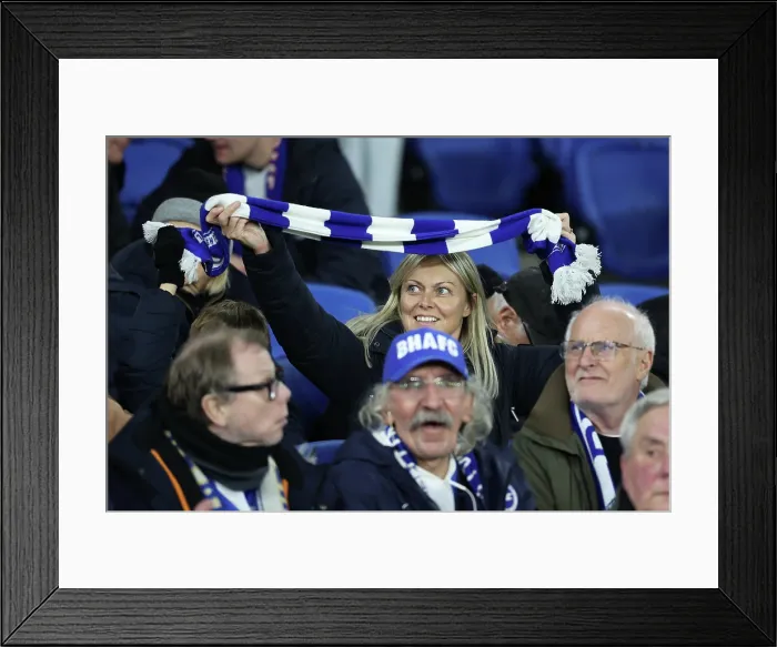 Framed Print : Brighton and Hove Albion v Aston Villa Premier League 03DEC25 Framed Print : Brighton and Hove Albion v Aston Villa Premier League 03DEC25