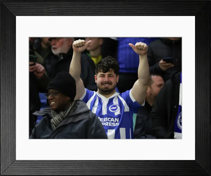 Framed Print : Brighton and Hove Albion v Aston Villa Premier League 03DEC25 Framed Print : Brighton and Hove Albion v Aston Villa Premier League 03DEC25