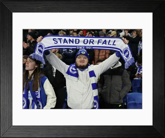 Framed Print : Brighton and Hove Albion v Aston Villa Premier League 03DEC25 Framed Print : Brighton and Hove Albion v Aston Villa Premier League 03DEC25
