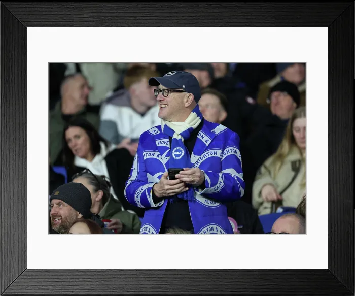 Framed Print : Brighton and Hove Albion v Aston Villa Premier League 03DEC25 Framed Print : Brighton and Hove Albion v Aston Villa Premier League 03DEC25