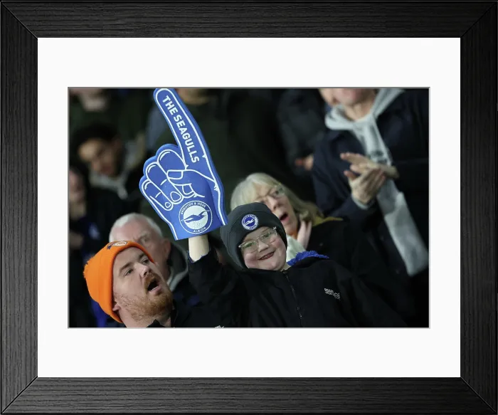 Framed Print : Brighton and Hove Albion v Aston Villa Premier League 03DEC25 Framed Print : Brighton and Hove Albion v Aston Villa Premier League 03DEC25