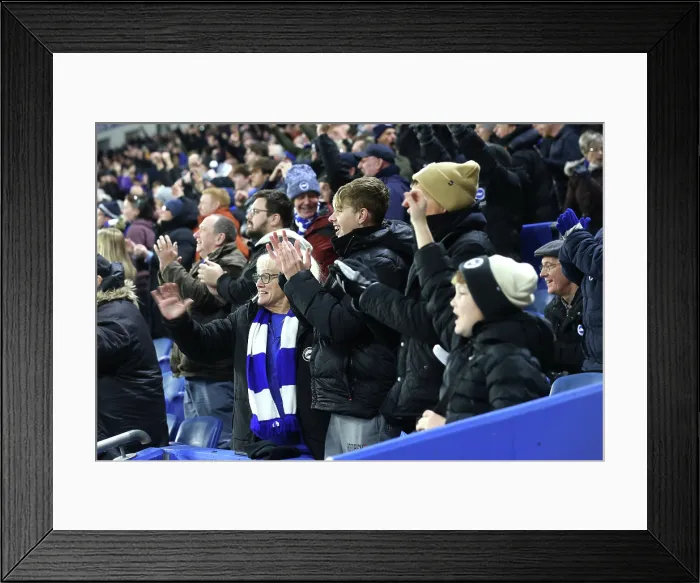 Framed Print : Brighton and Hove Albion v Aston Villa Premier League 03DEC25 Framed Print : Brighton and Hove Albion v Aston Villa Premier League 03DEC25