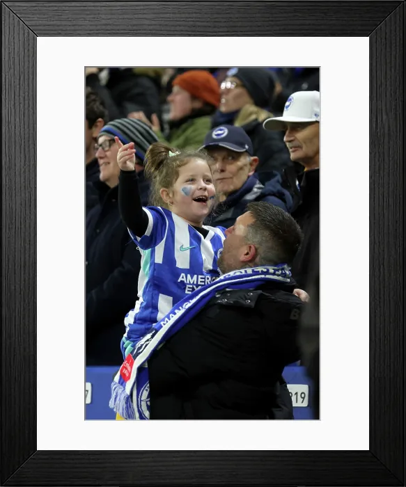 Framed Print : Brighton and Hove Albion v Aston Villa Premier League 03DEC25