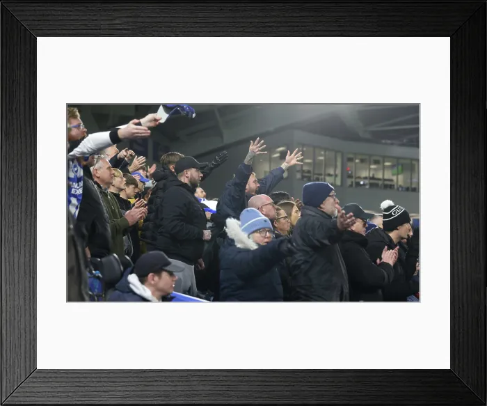 Framed Print : Brighton and Hove Albion v Aston Villa Premier League 03DEC25
