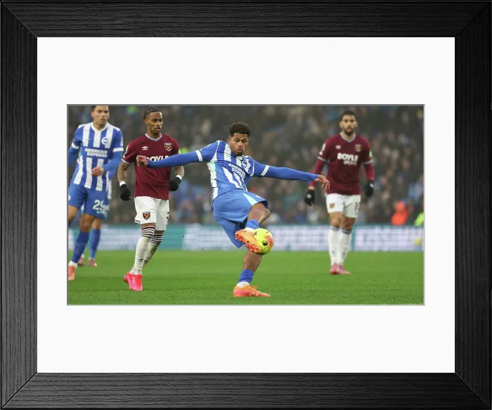 Framed Print : Brighton and Hove Albion v West Ham United Premier League 07DEC25 Framed Print : Brighton and Hove Albion v West Ham United Premier League 07DEC25