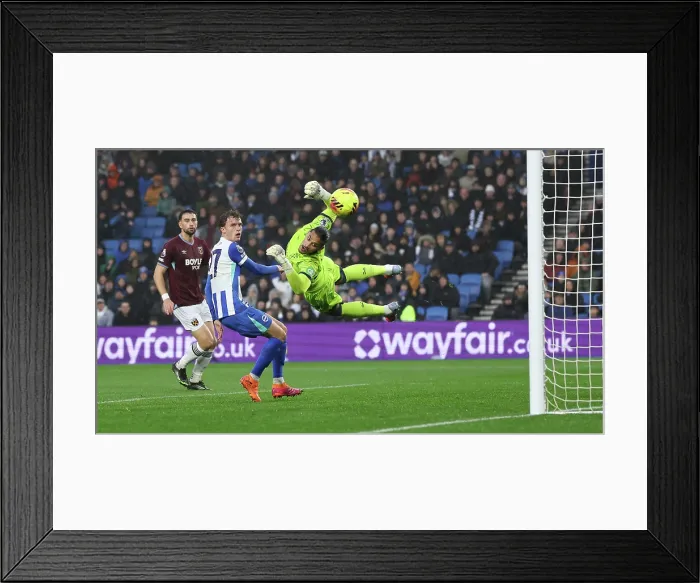 Framed Print : Brighton and Hove Albion v West Ham United Premier League 07DEC25 Framed Print : Brighton and Hove Albion v West Ham United Premier League 07DEC25