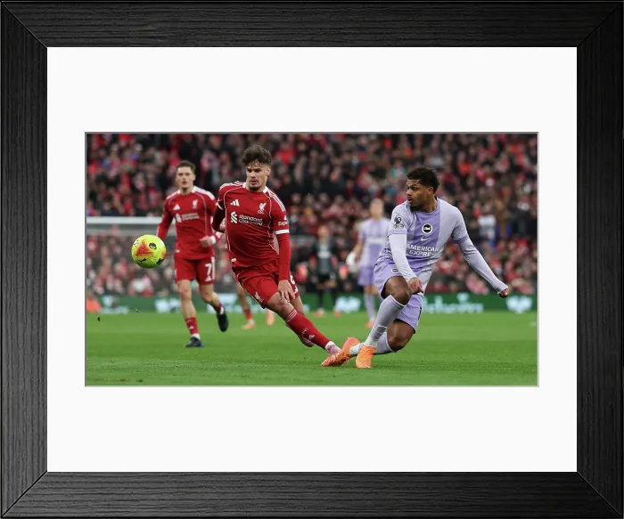 Framed Print : Liverpool v Brighton and Hove Albion Premier League 13DEC25