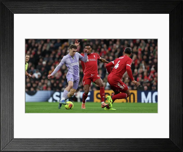 Framed Print : Liverpool v Brighton and Hove Albion Premier League 13DEC25 Framed Print : Liverpool v Brighton and Hove Albion Premier League 13DEC25