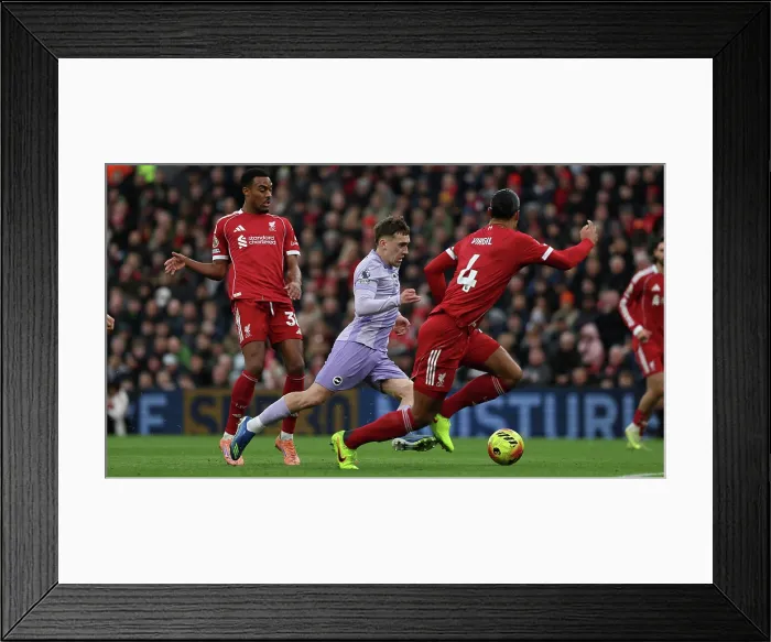 Framed Print : Liverpool v Brighton and Hove Albion Premier League 13DEC25 Framed Print : Liverpool v Brighton and Hove Albion Premier League 13DEC25