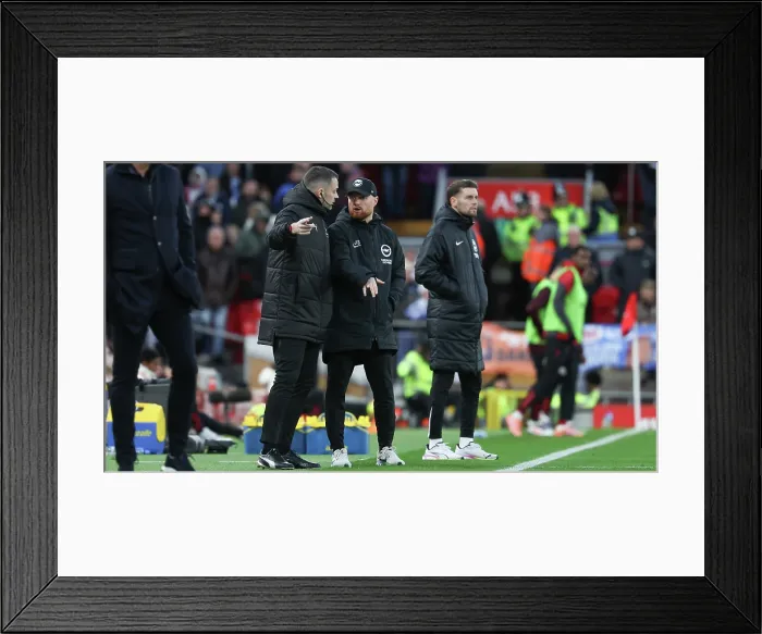 Framed Print : Liverpool v Brighton and Hove Albion Premier League 13DEC25 Framed Print : Liverpool v Brighton and Hove Albion Premier League 13DEC25