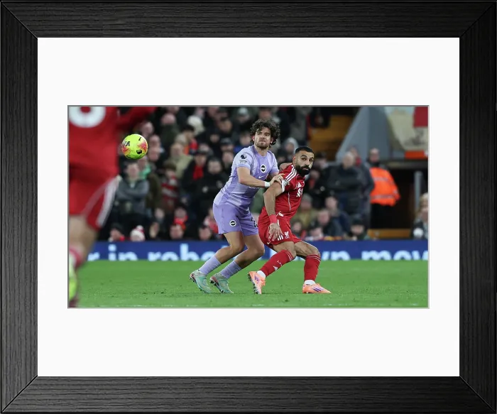 Framed Print : Liverpool v Brighton and Hove Albion Premier League 13DEC25